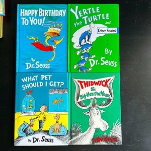 Bundle of 4 Large Print 8 x 11 Dr. Seuss Children Books #3